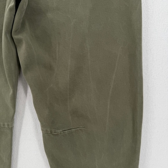 EVEREVE Cora Barrel Leg Utility Pant Womens 30 Olive Green Ankle Balloon - Picture 15 of 16